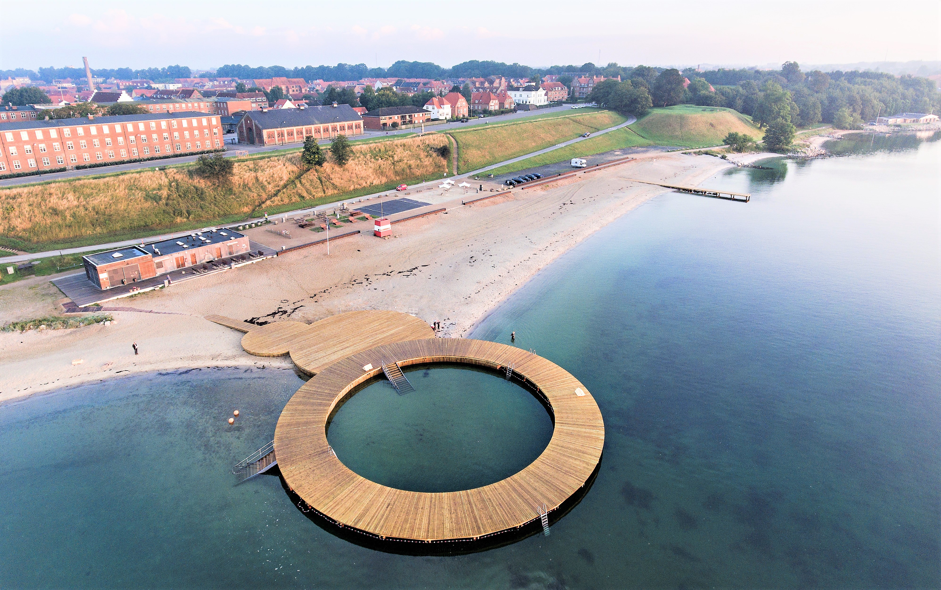Dronefoto af Østerstrand