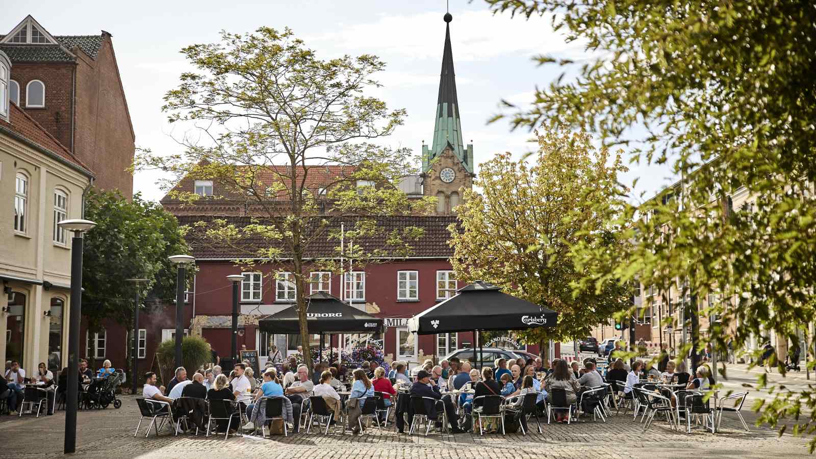 Fortovscafe Jay's på Ryes Plads i Fredericia