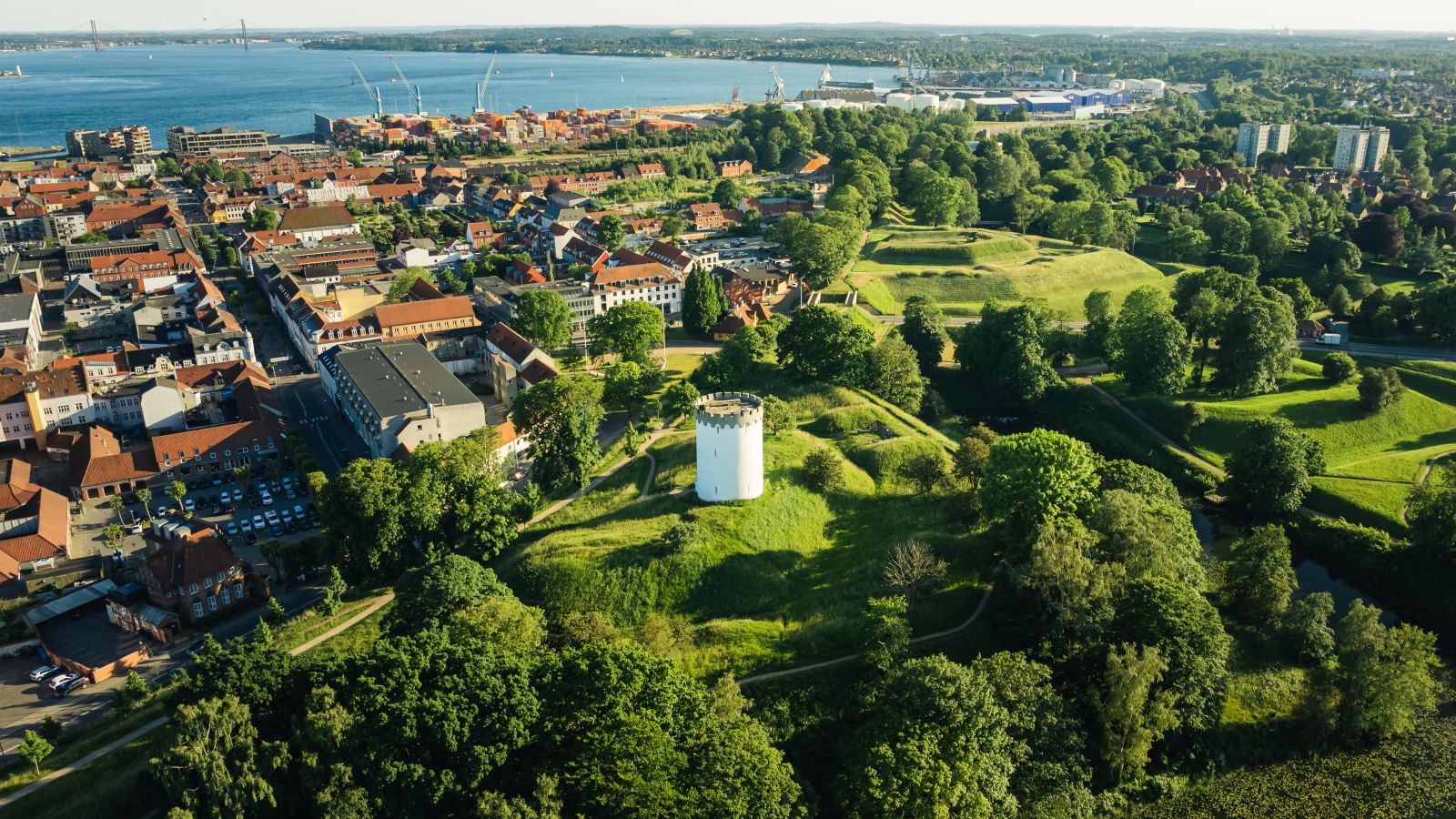 Die Wallanlage von Fredericia