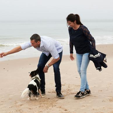 Ferie med hund på stranden