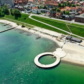 Østerstrand set fra luften